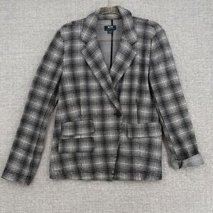 Maeve by‎ Anthropologie Plaid Sweater Blazer Jacket Women's Career Business Prep